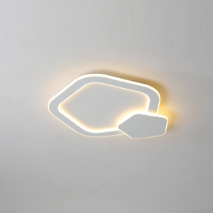 Pentagonal acrylic led ceiling lamp for living room lighting installation