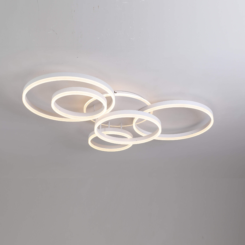 five rings superimposed LED ceiling light