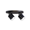 four light head black spot downlight with diamond patterns for living room