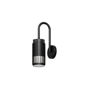 black hollow fence type gu10 wall light