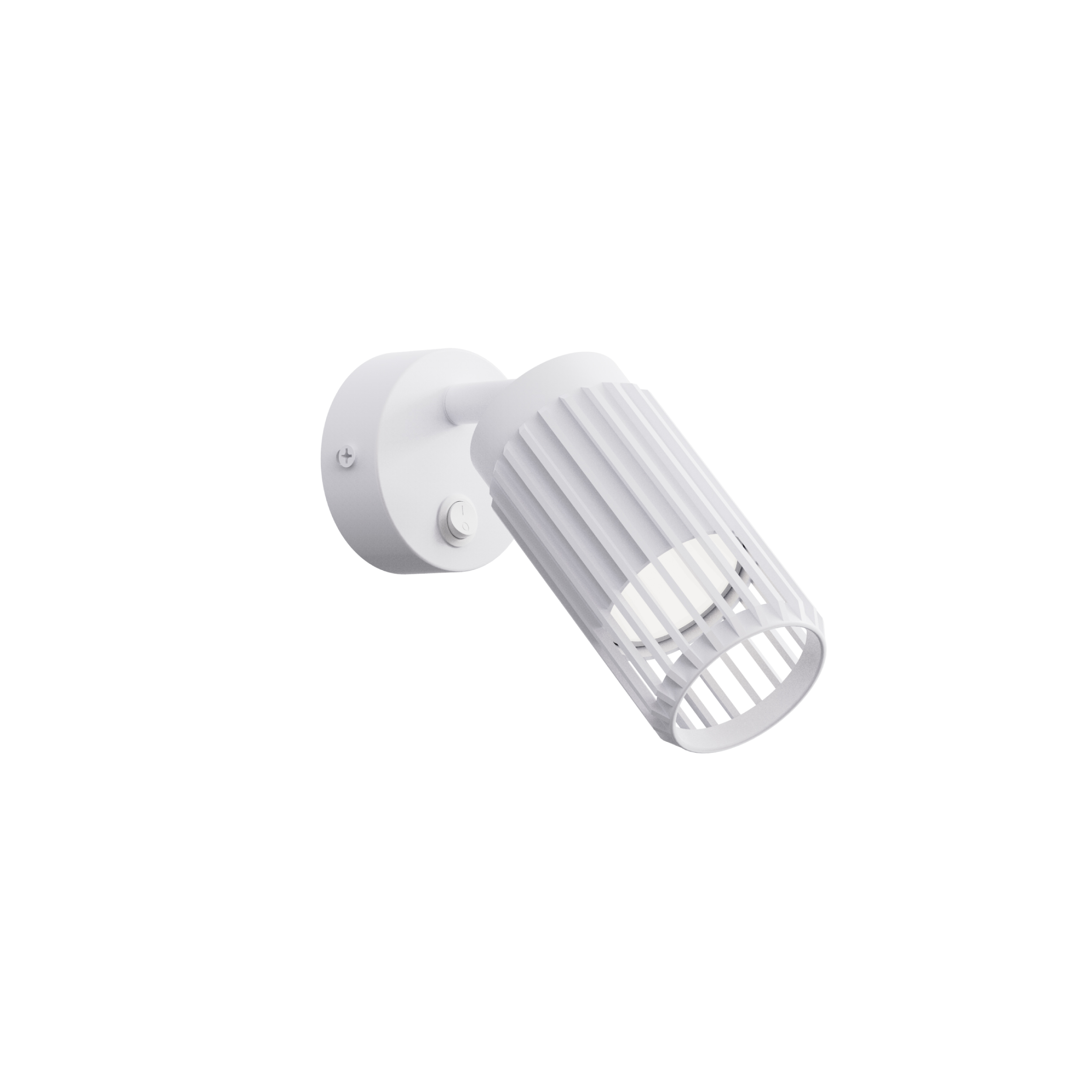 white gu10 hollow shape wall light