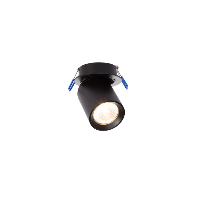 black 1*gu10 recessed spot downlight