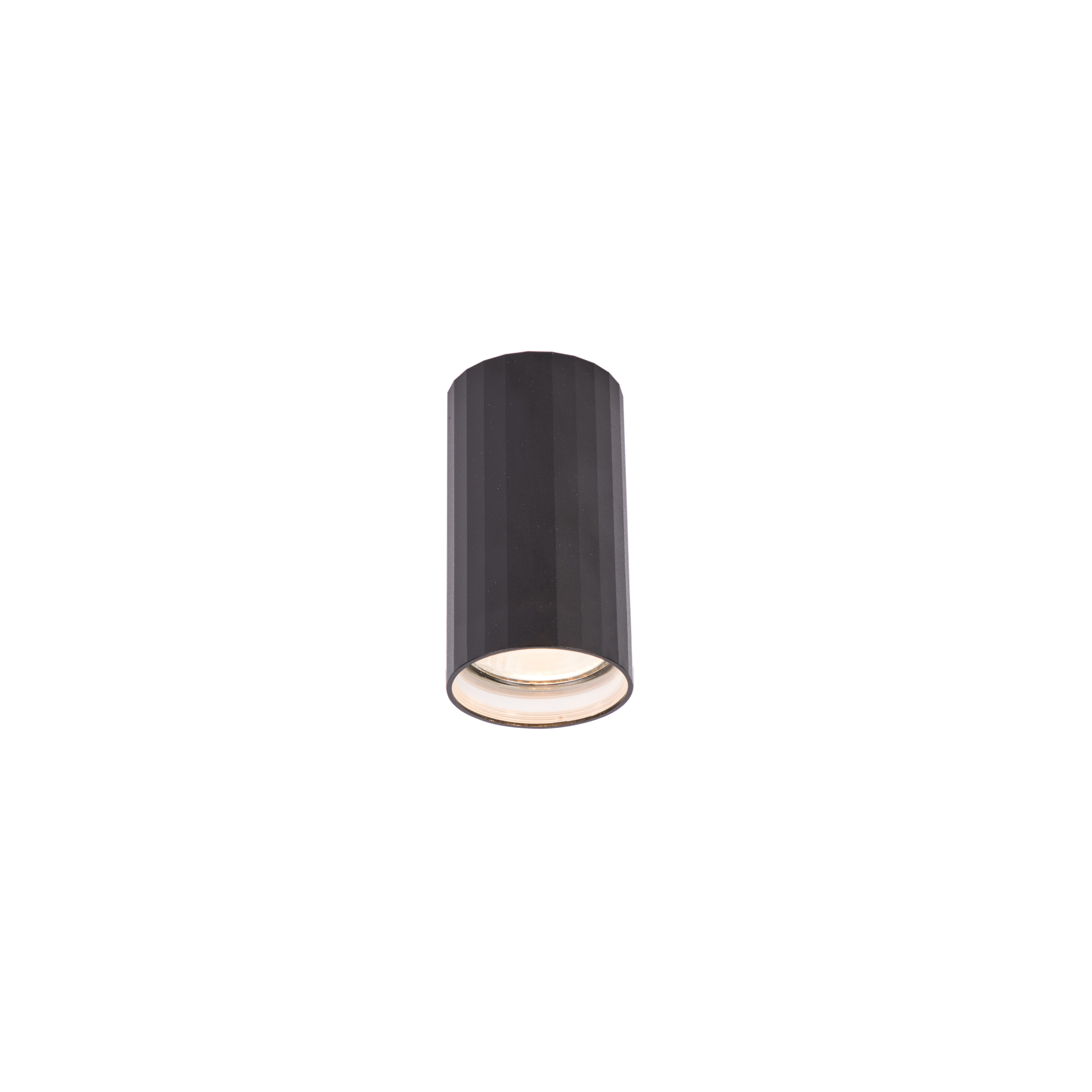 gu10 ceiling downlight with vertical stripes on the surface