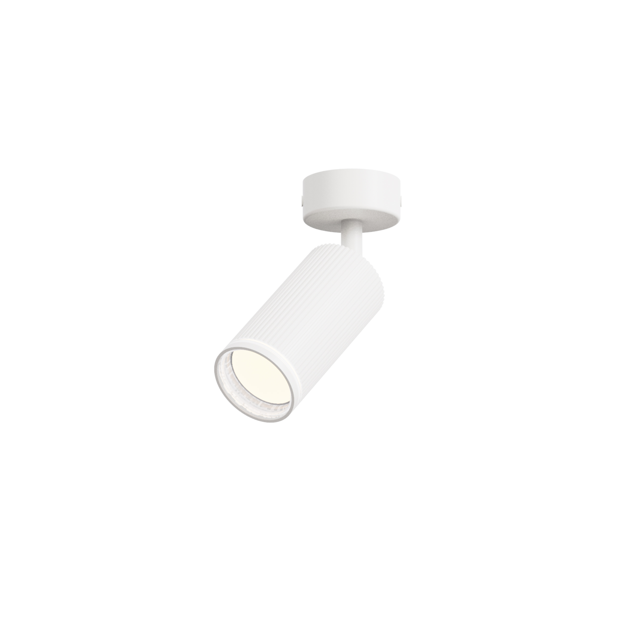 white fixture white ring ceiling spotlight