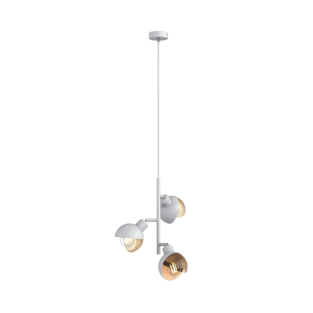 white 3*GU10 pendant light
