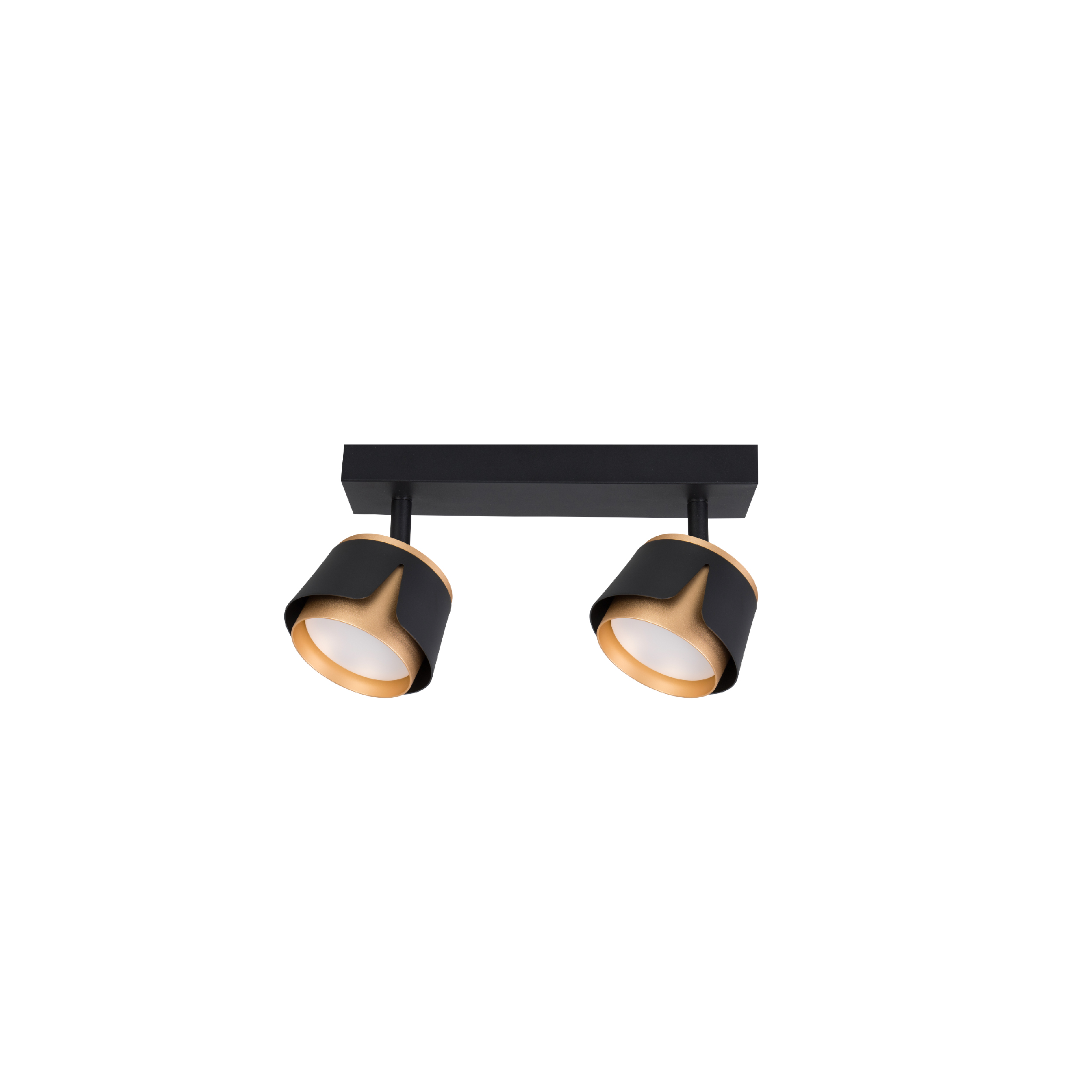 dual head black gold gx53 spot light
