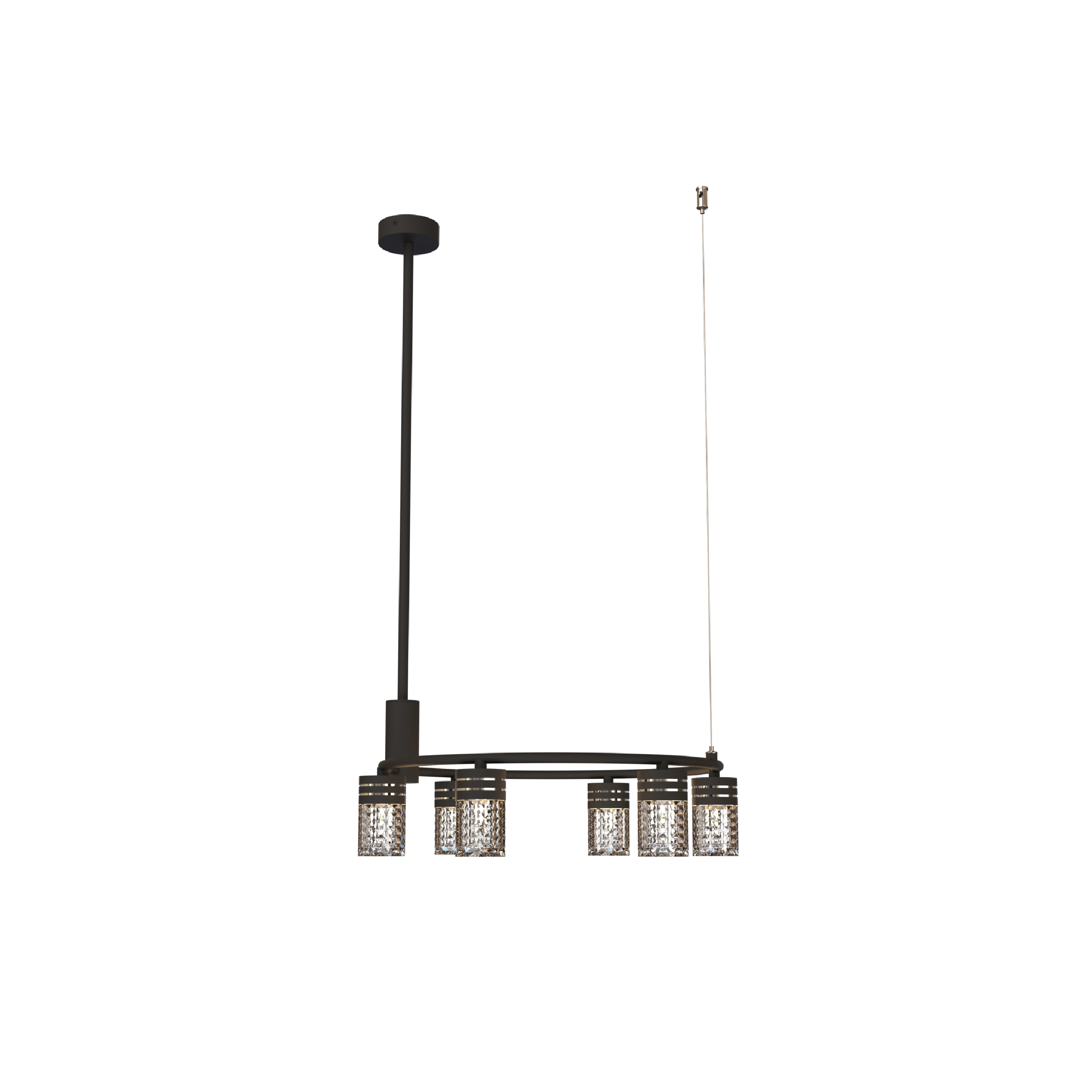 metal black G9 pendant light