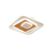 square grain wood pattern ceiling light