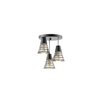 3*e27 galss pendant light