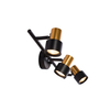 black and gold wall light for living room