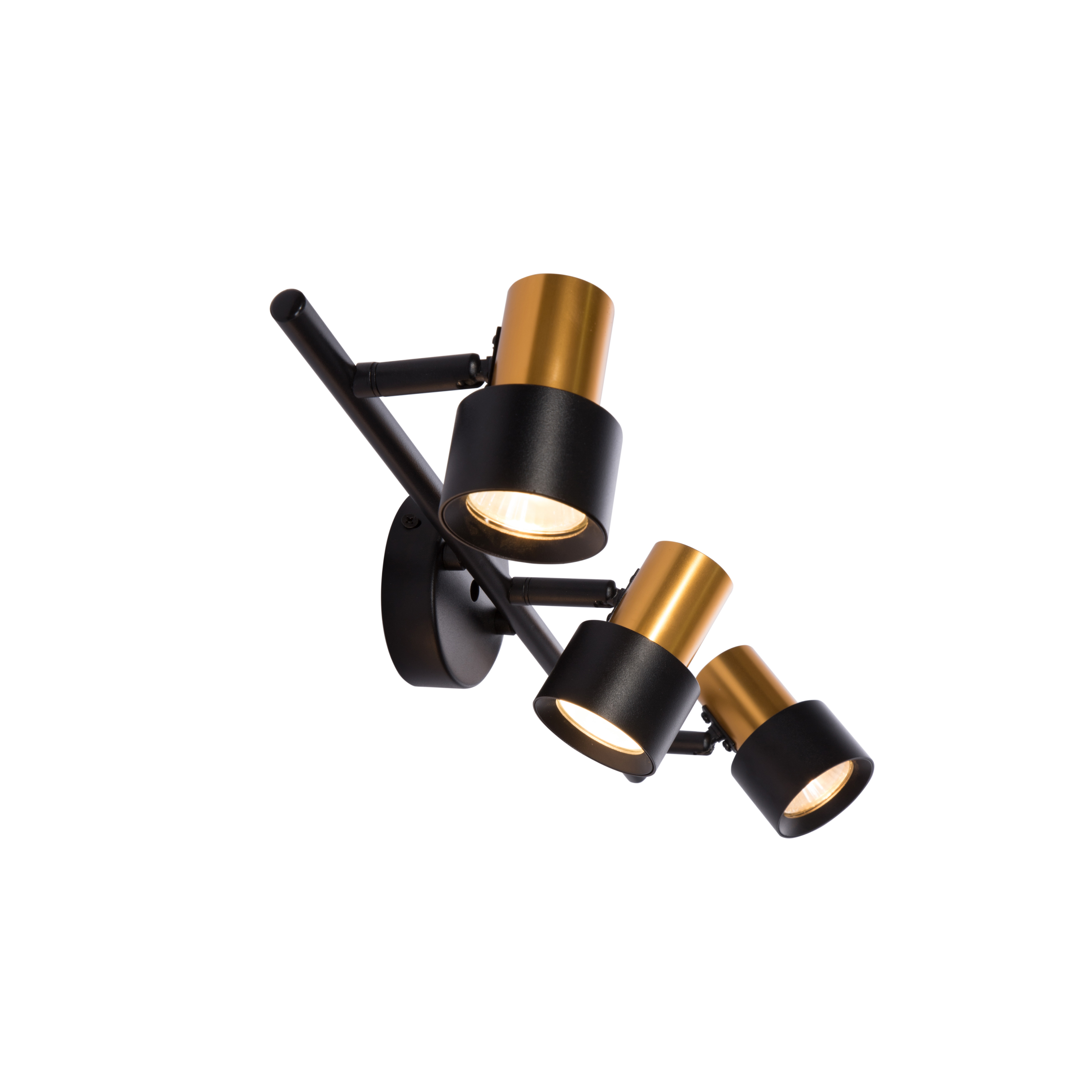 black and gold wall light for living room