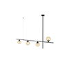 Iron and glass G9 pendant light