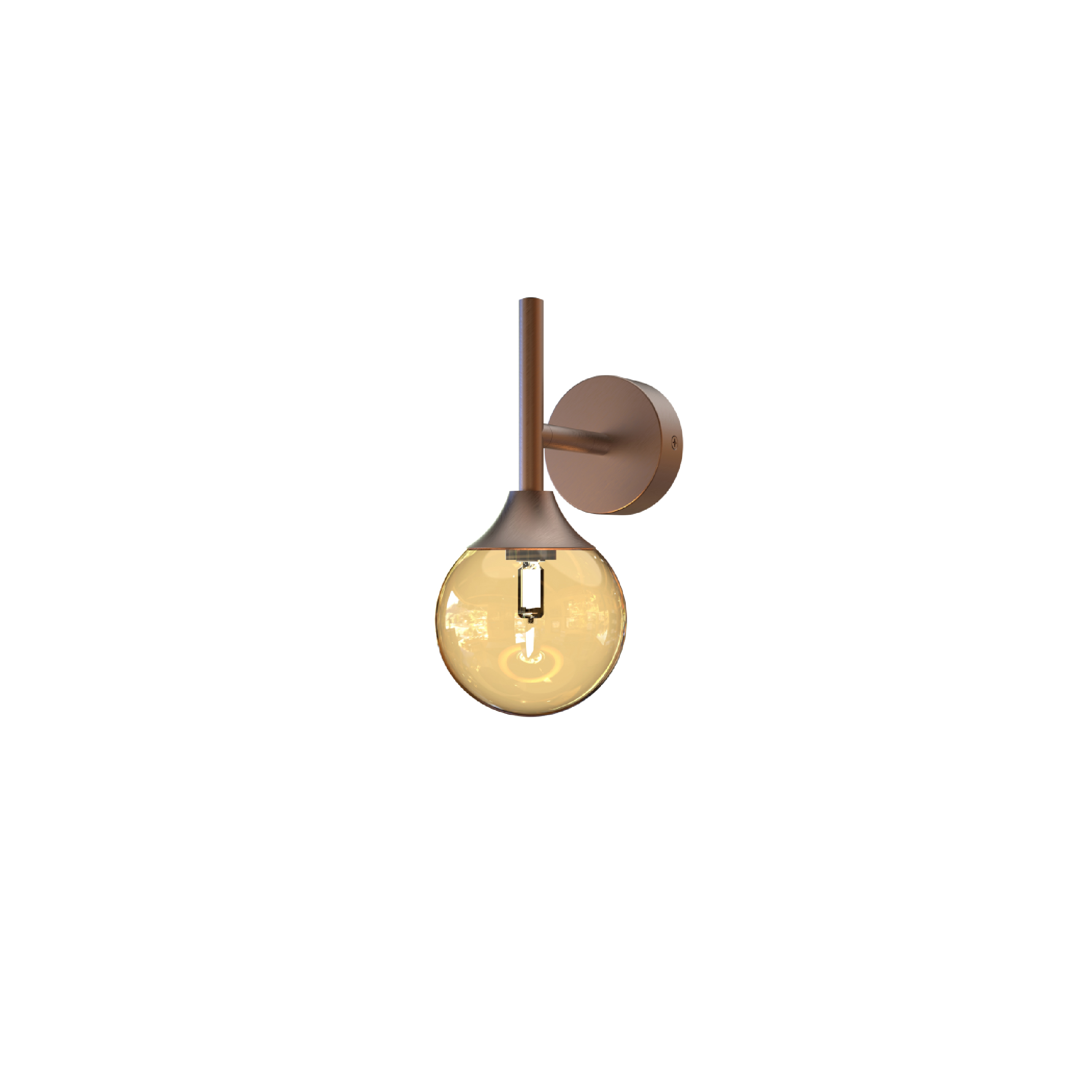 antique copper G9 wall light