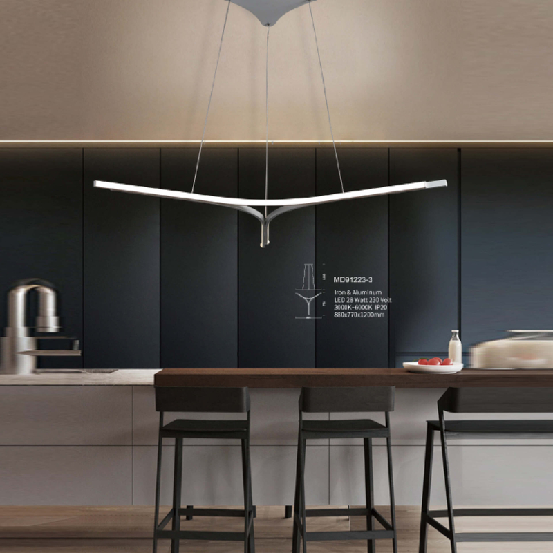 Modern Star-Shaped Hanging Light Fixture