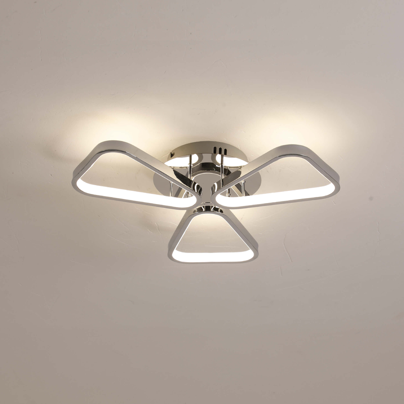 Ceiling LED Chandelier with three triangle
