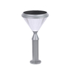 gray diamond solar lantern with aluminum die cast housing good for outdoor