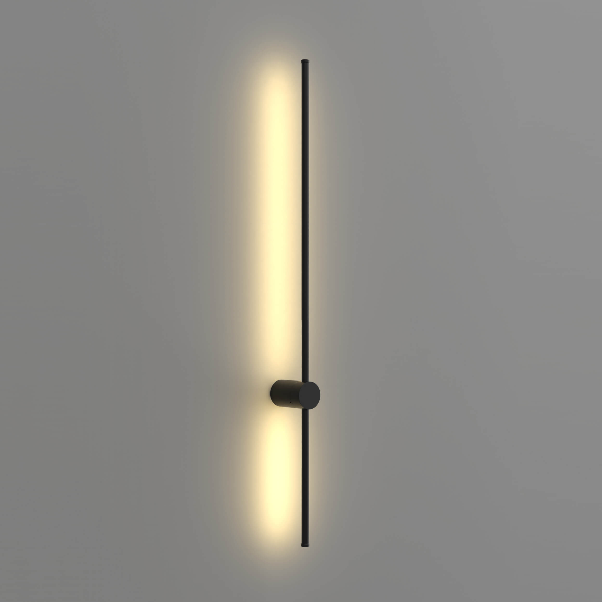 Black Metal Strip Wall Light