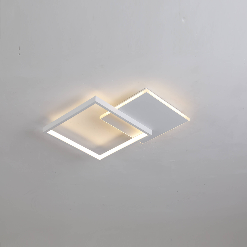 Square Stylish Flush Mount Ceiling Lamp