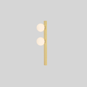 Minimalist Wall Sconce with Dual Spherical Light Bulbs