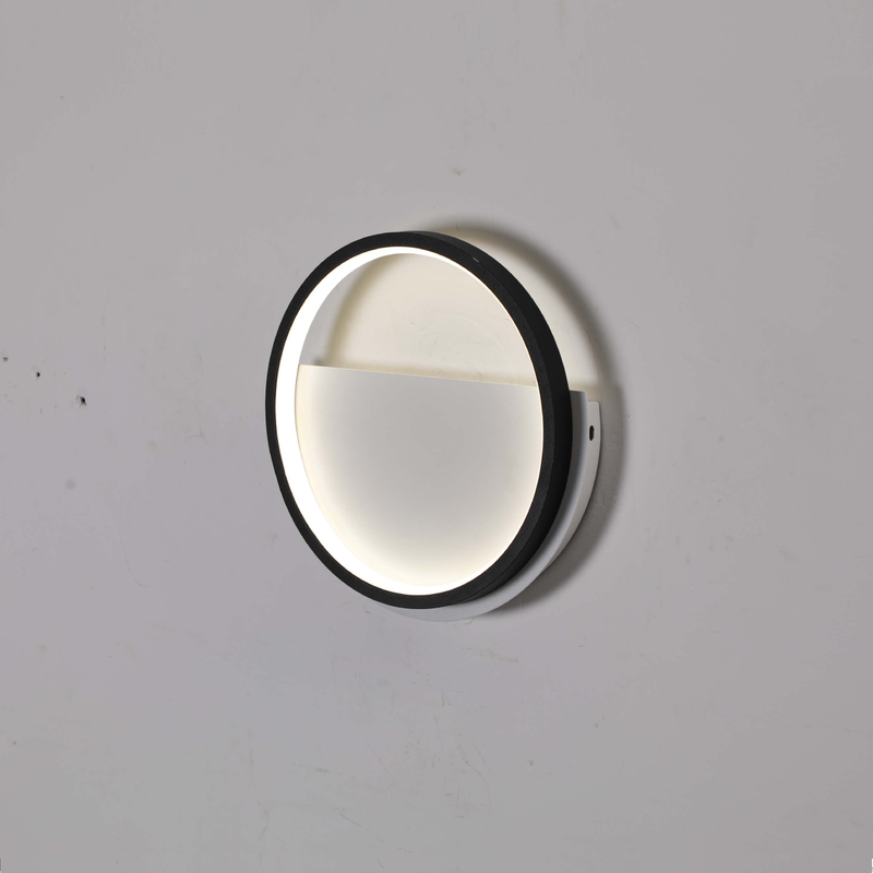 round black led wall light