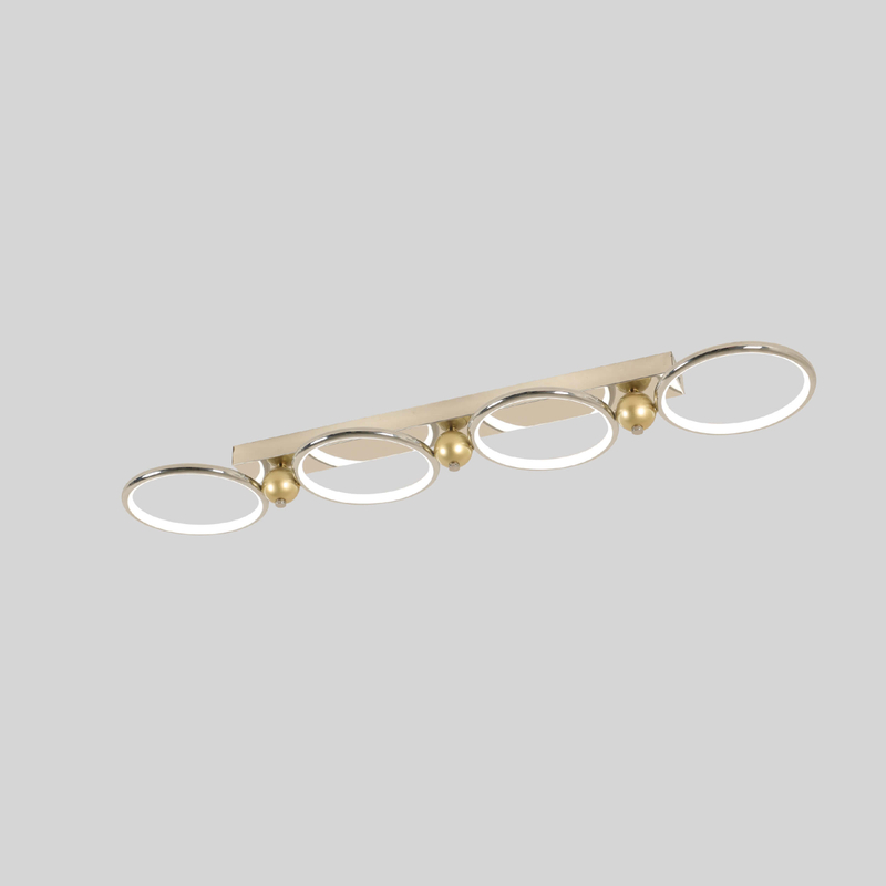 four rings metal led ceiling light