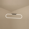 metal rings led ceiling pendant light