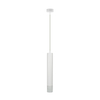 white long tube aluminum pendant light