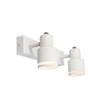 dual spot light head white GU10 wall light