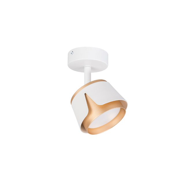 single head white gold gx53 spot light