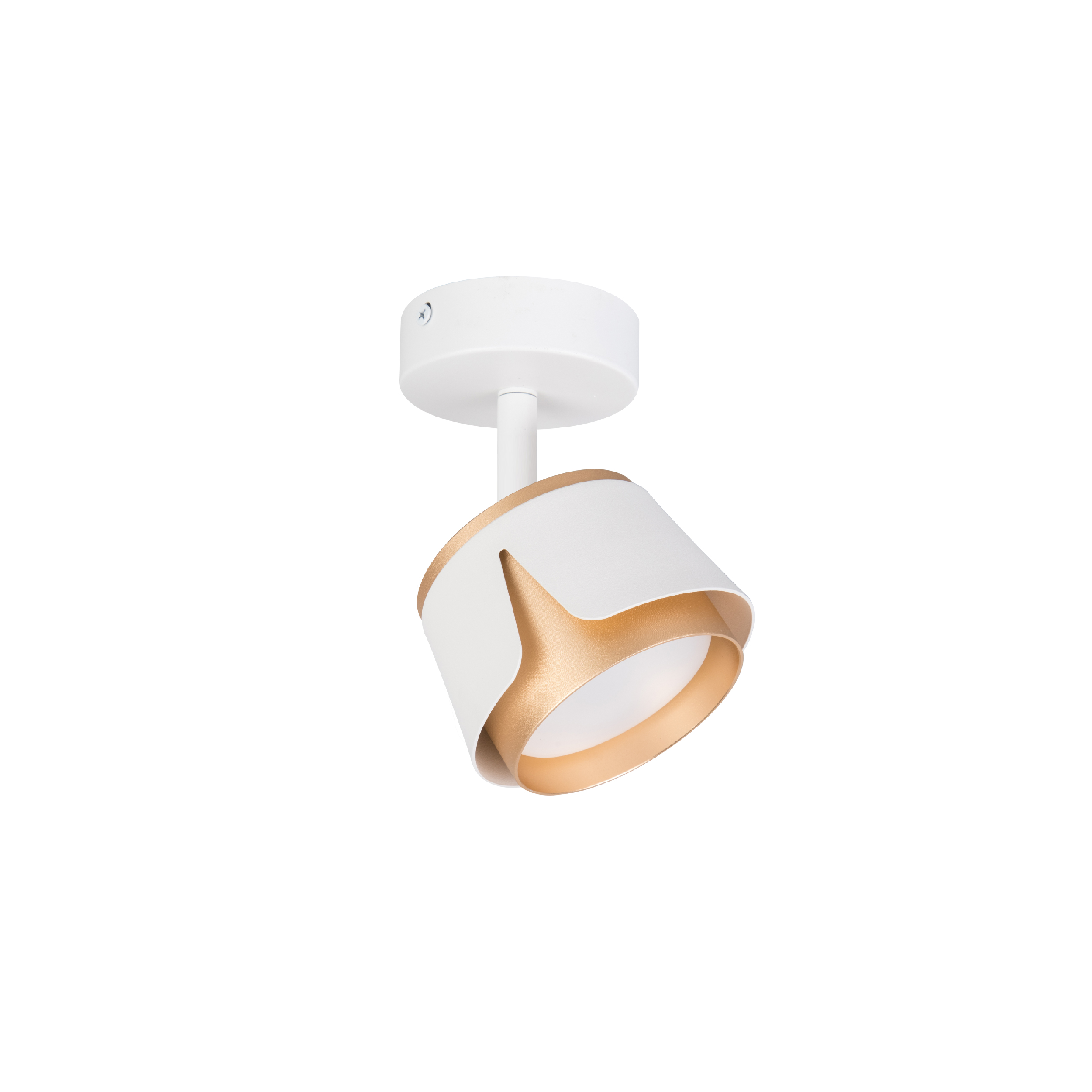 single head white gold gx53 spot light