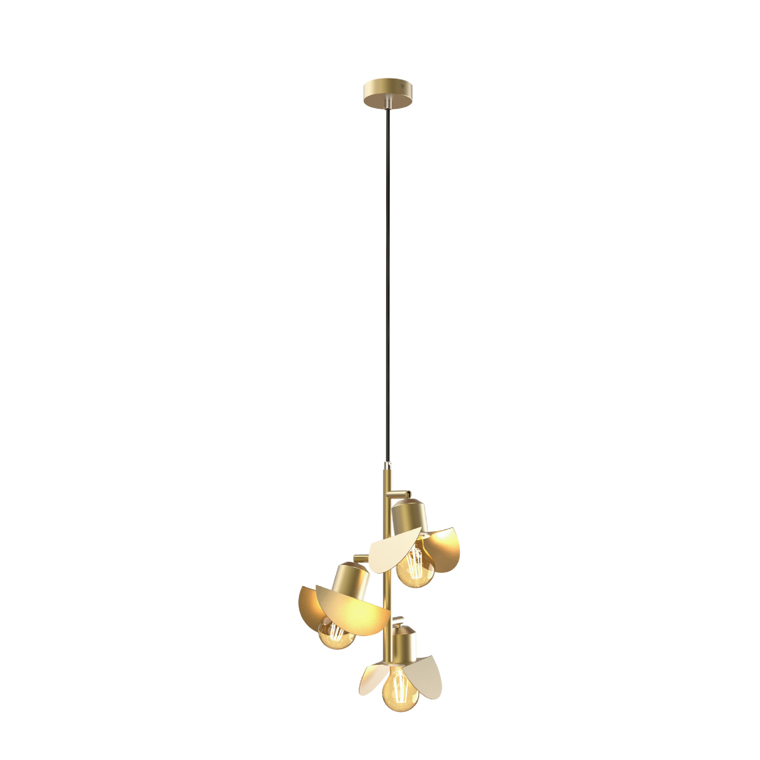 metal gold e27 pendant light