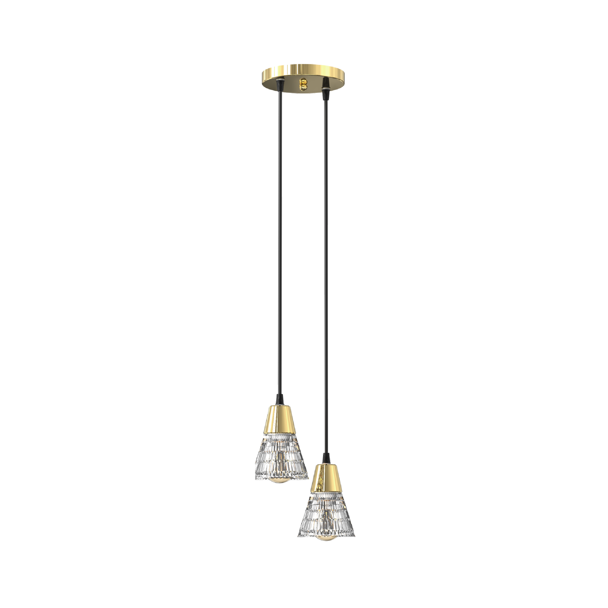 clear glass shade 2*e27 white pendant light