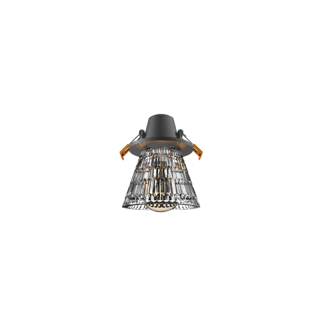 black e27 recessed down light