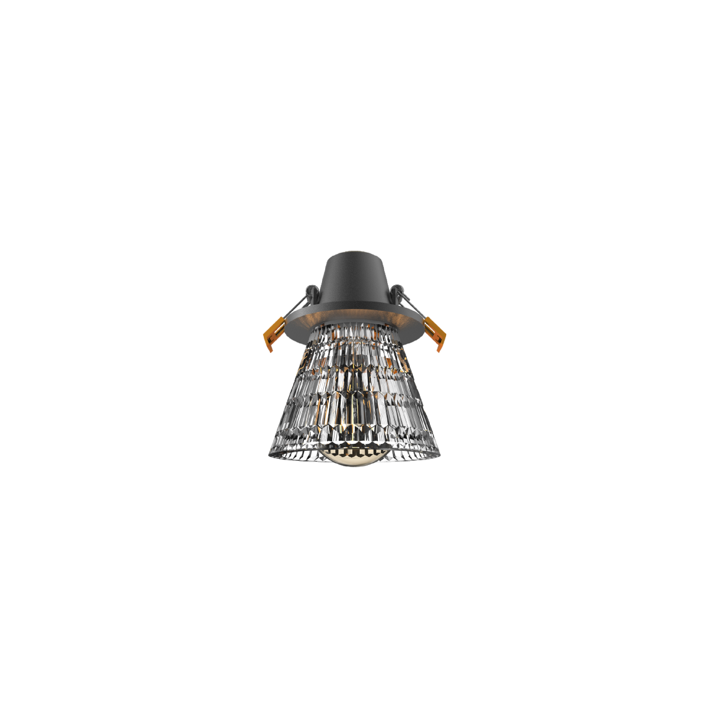 black e27 recessed down light