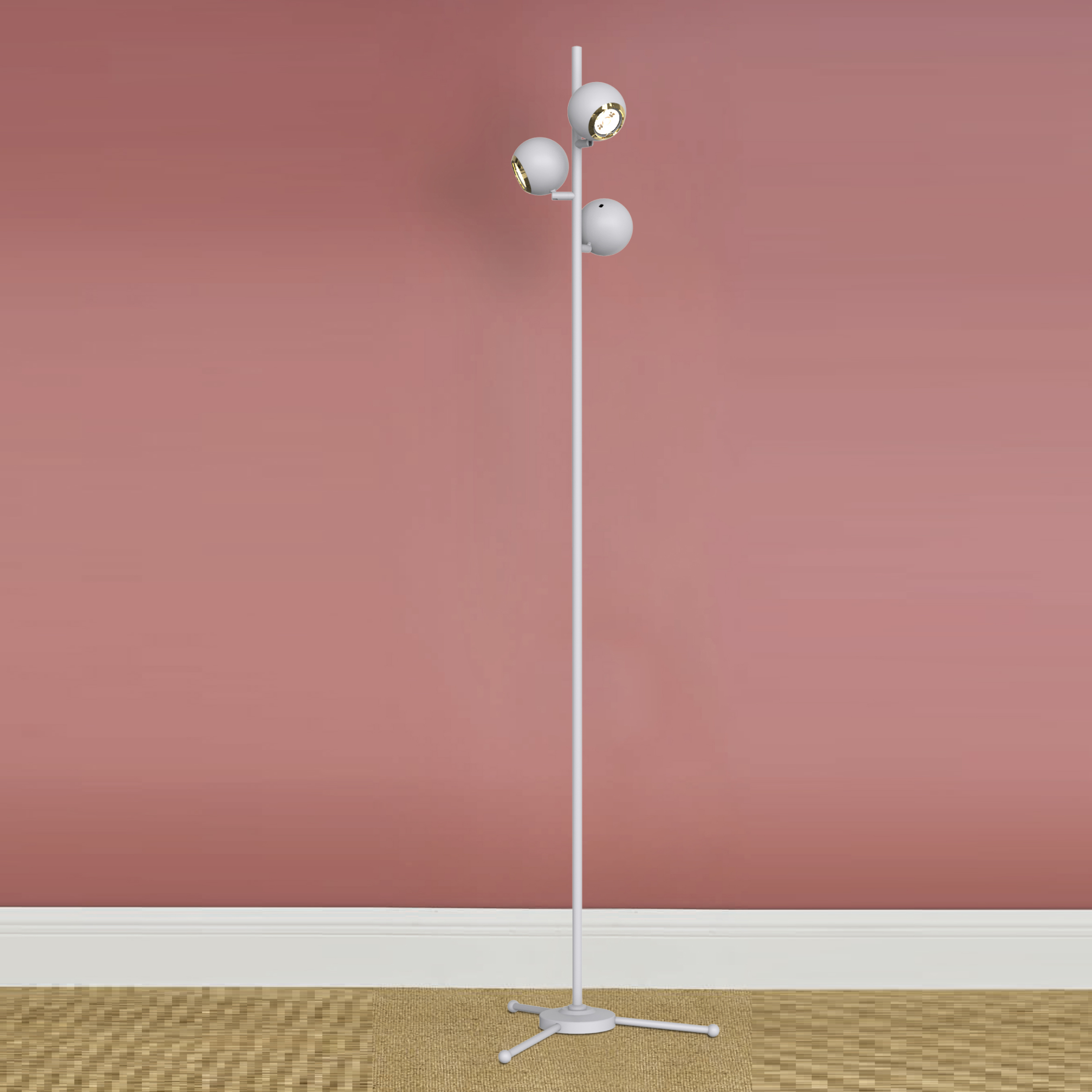 three gu10 socket floor lamp for living room