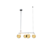 amber glass pendant light