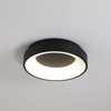 sleek round black led ceiling lamp