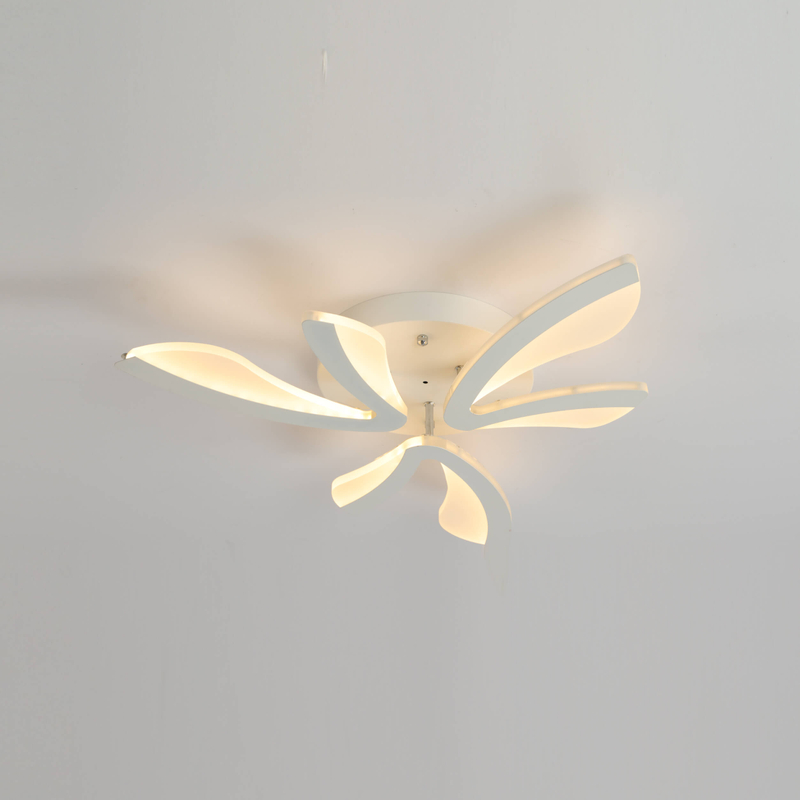 three curved blades led ceiling lamp for hallway