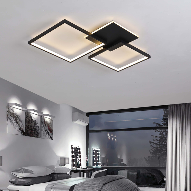 Square Stylish Flush Mount Ceiling Lamp