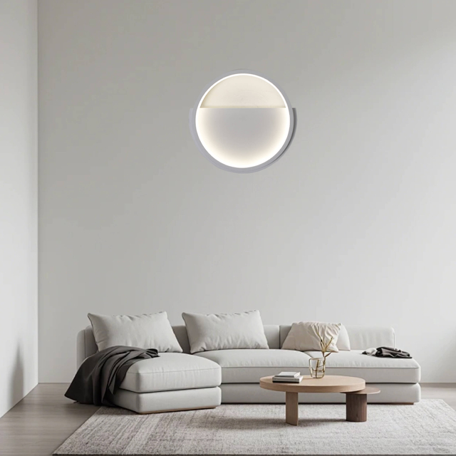 Round led wall light for living room