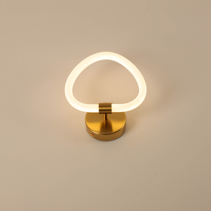 Acrylic LED wall light with glad base