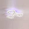 Stylish, triangular-shaped LED ceiling light for a modern living space.
