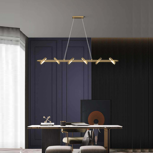 Six circles led pendant light for study room