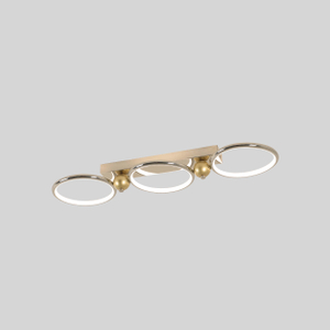 three rings metal led ceiling light