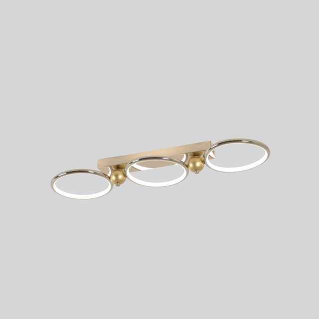 three rings metal led ceiling light