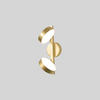 Elegant Brass Vanity Light with Three Bulbs