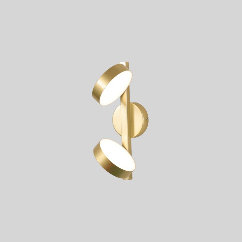 Elegant Brass Vanity Light with Three Bulbs