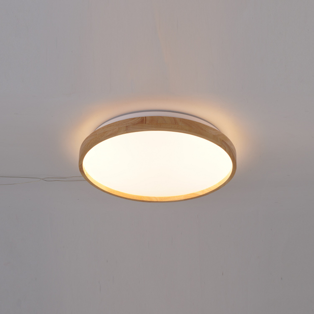wooden ceiling light for bedroom generate warm lighting at night