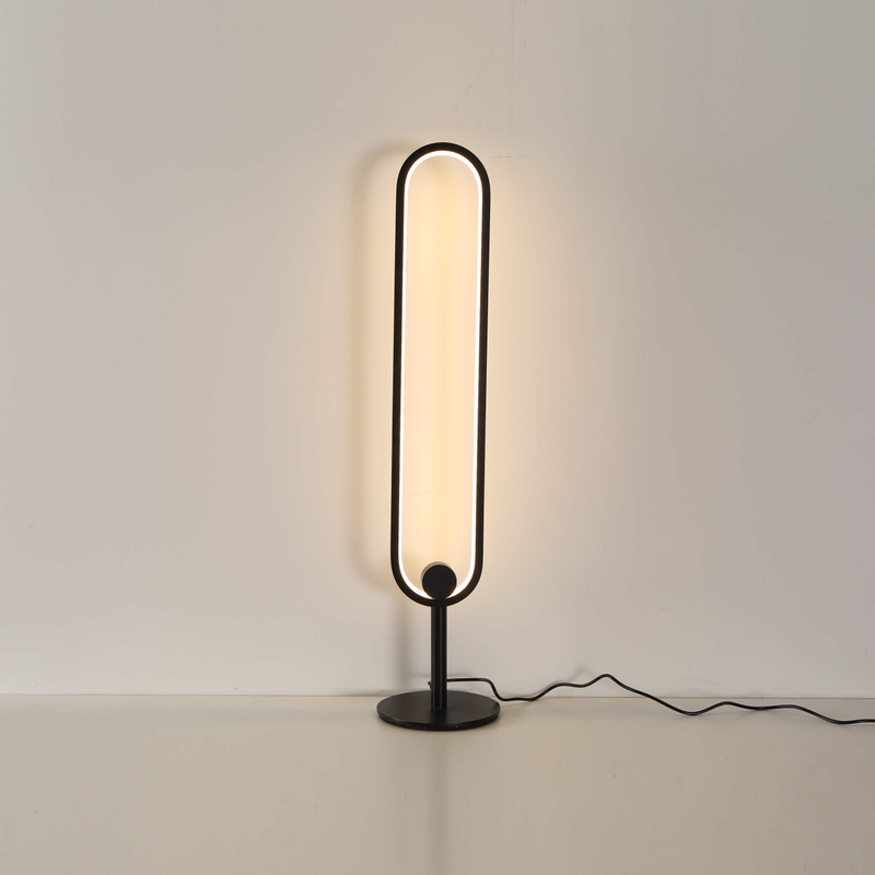 Modern cordless table lamp with metallic finish and adjustable brightness settings