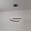 Minimalist LED Hanging Light Fixture with Dual Rings